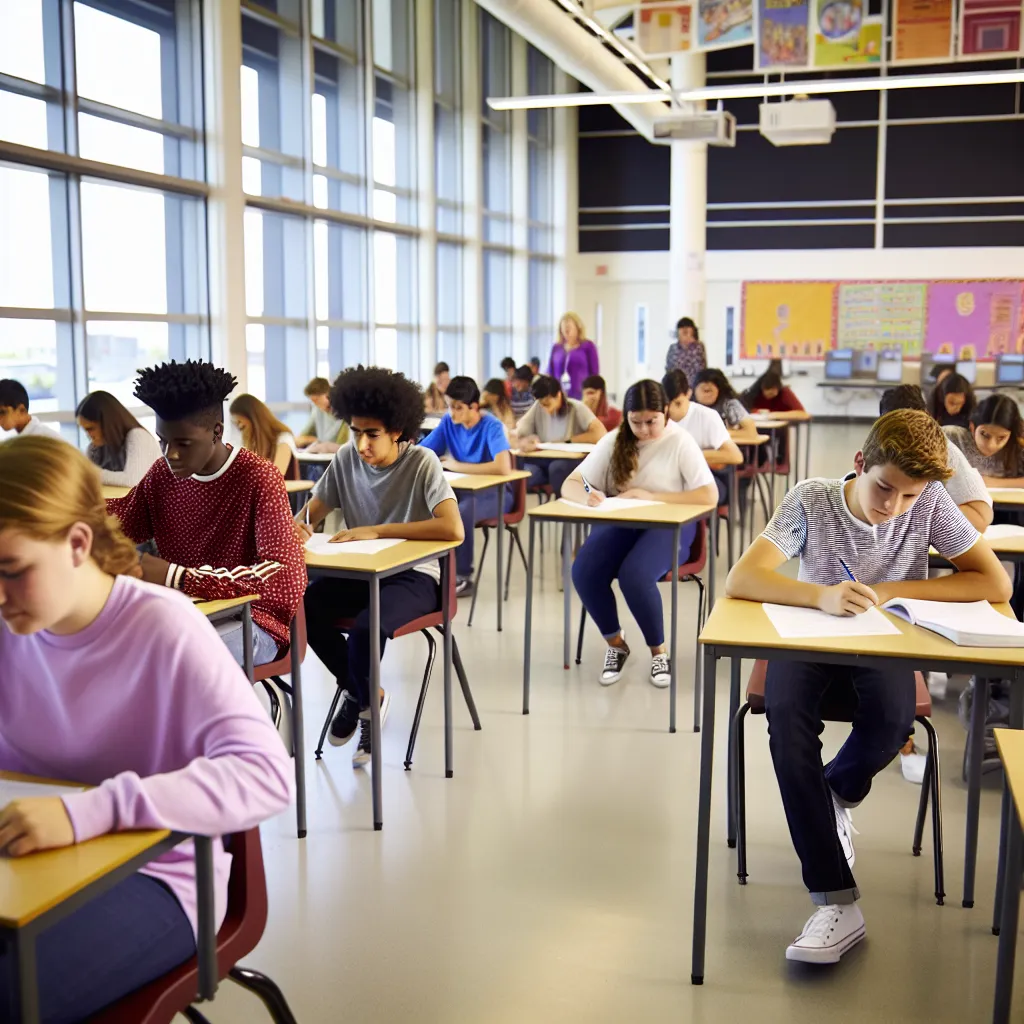 صورة مقال: امتحانات الثانوية العامة 2025.. 42 سؤالا فى الإنجليزى للنظام الجديد و37 للقديم في تصنيف التعليم