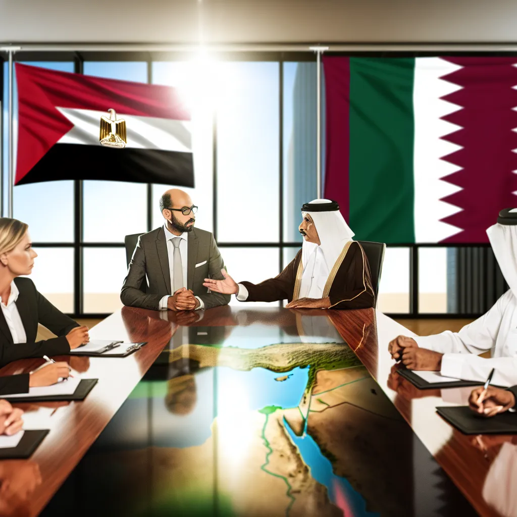 صورة مقال: مصر وقطر تؤكدان استمرار الوساطة برؤية موحدة تهدف لإنهاء أزمة غزة في تصنيف الأخبار